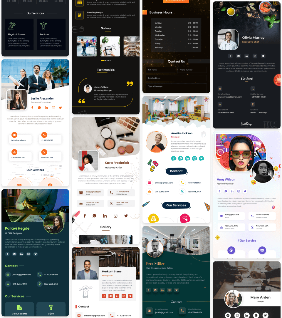 1- Choose Your Template